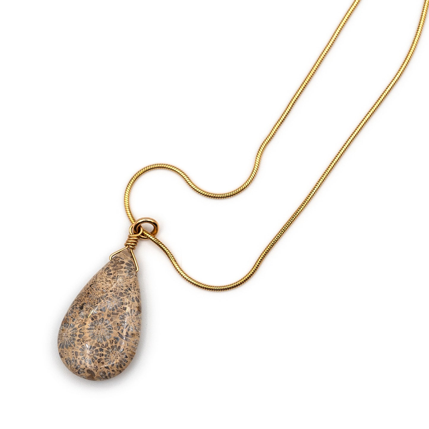 Fossilized Coral Necklace