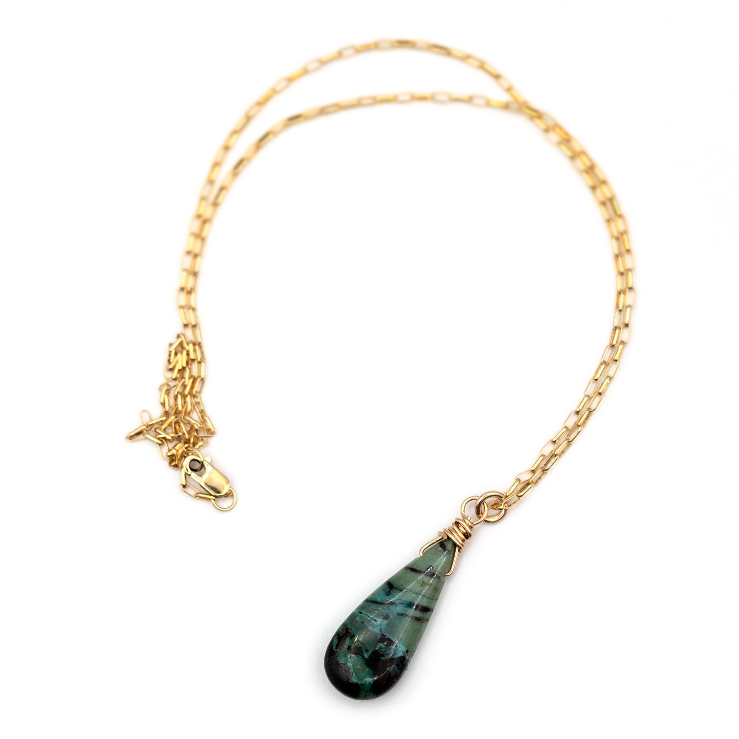 Blue Chrysocolla Necklace