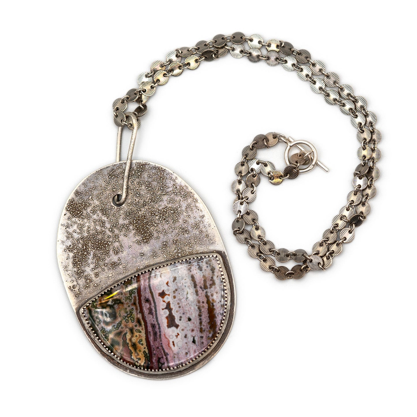 Ocean Jasper Medallion Necklace