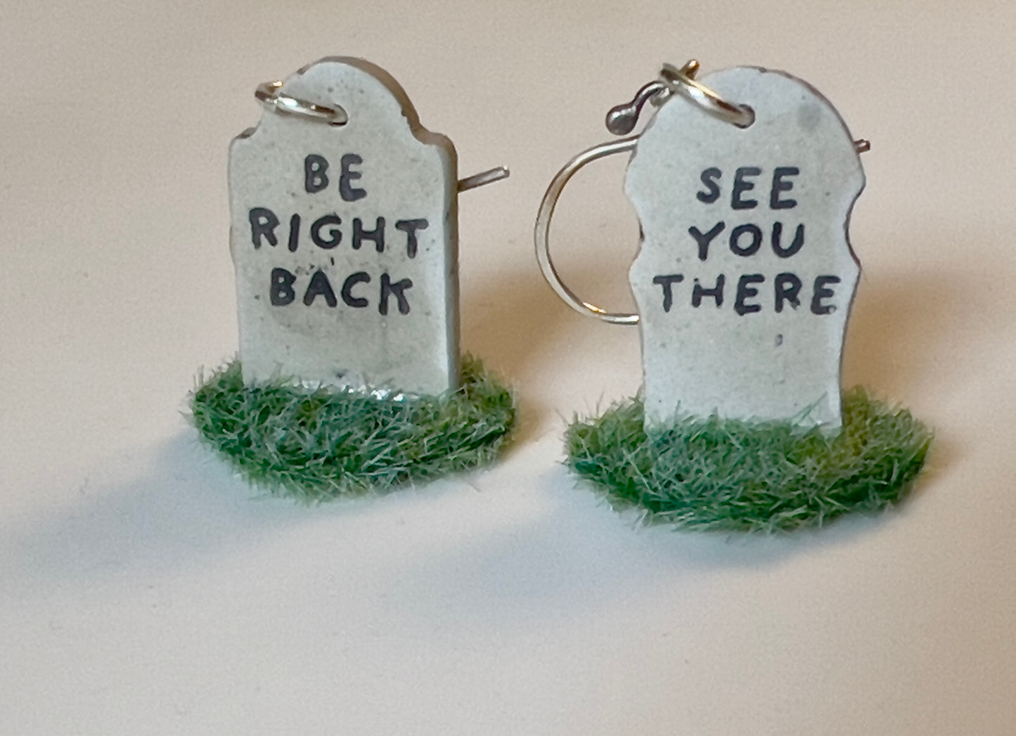 Tiny Tombstone Earrings