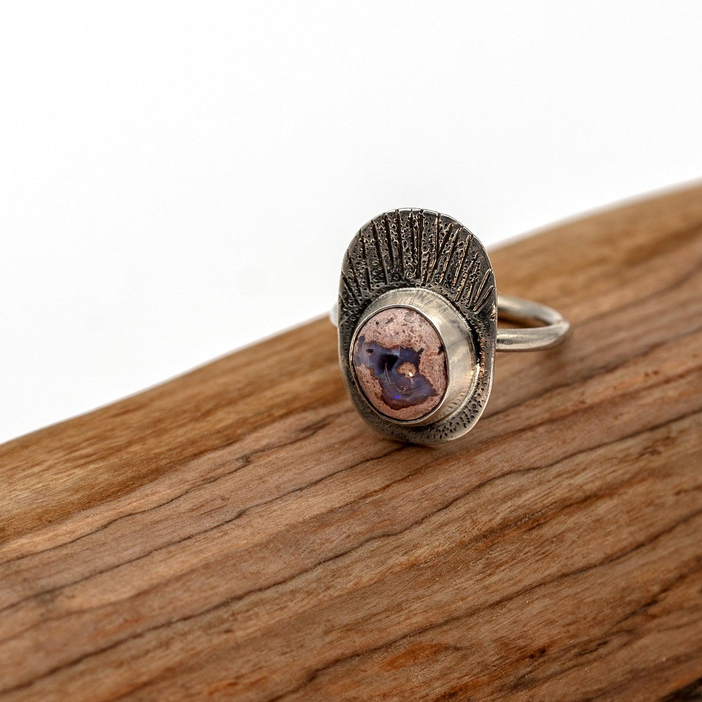 Mexican Fire Opal Oval Ring