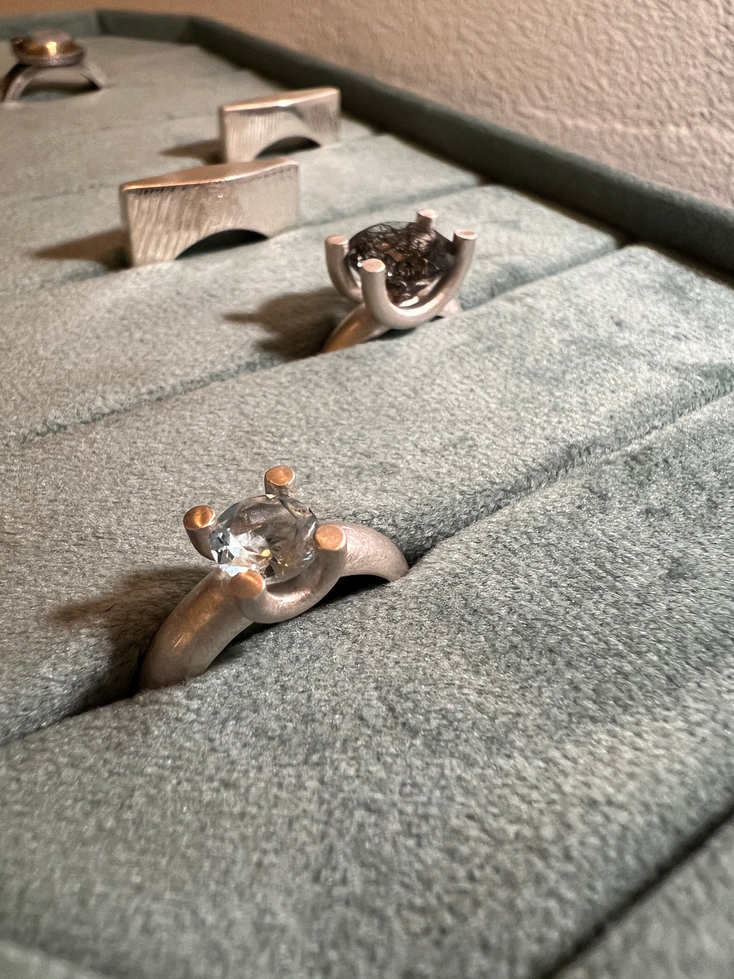 Aquamarine Silver Ring