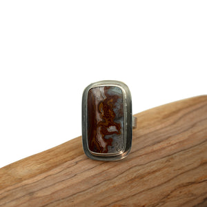 Crazy Lace Agate Ring - Deodata Jewelry Design