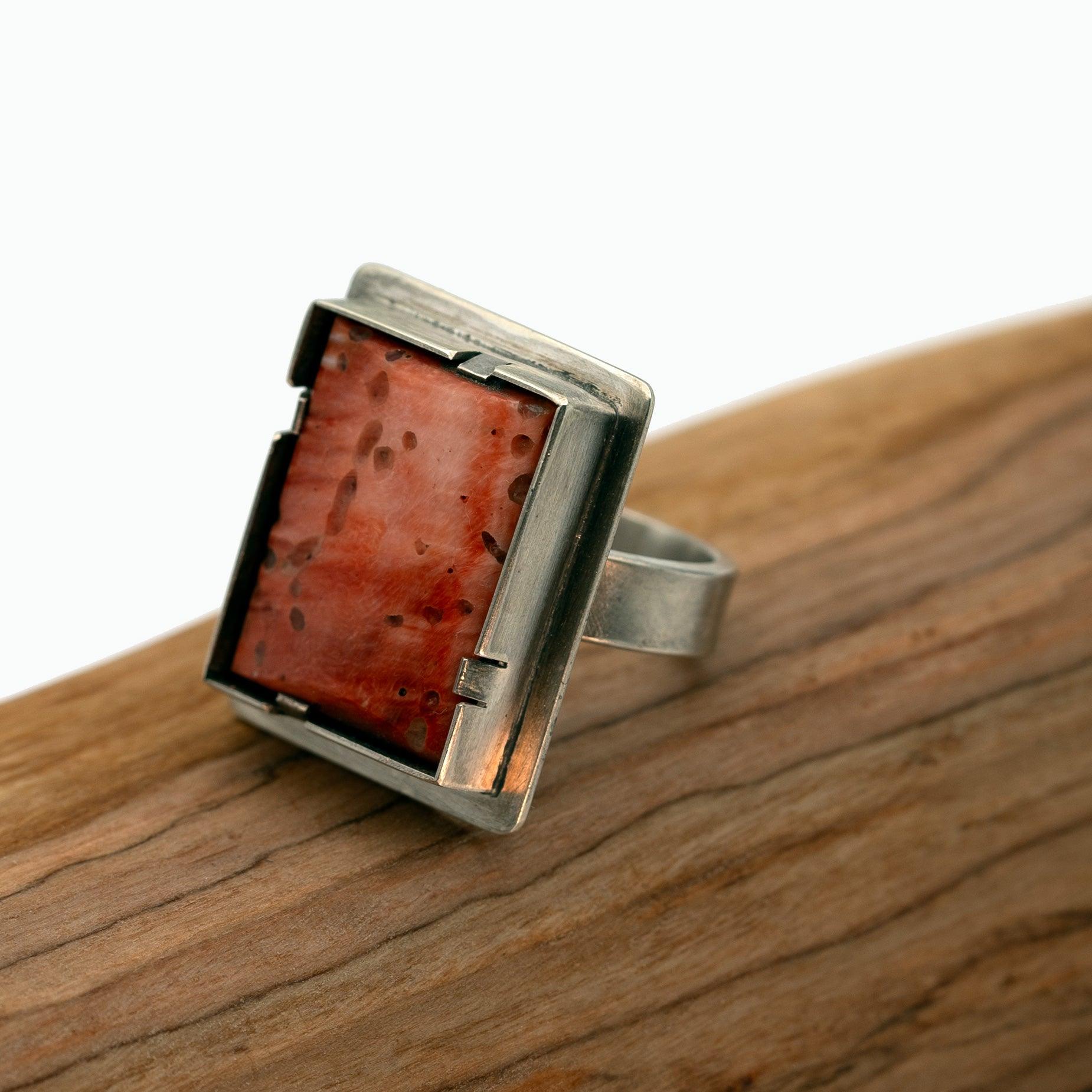 Spiny Oyster Ring - Deodata Jewelry Design