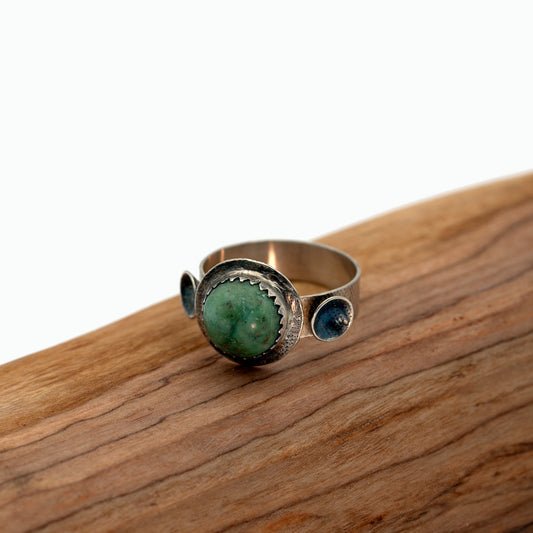 Turquoise Satellite Ring - Deodata Jewelry Design