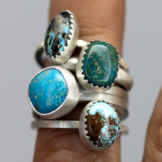 Sierra Nevada Turquoise Ring - Deodata Jewelry Design