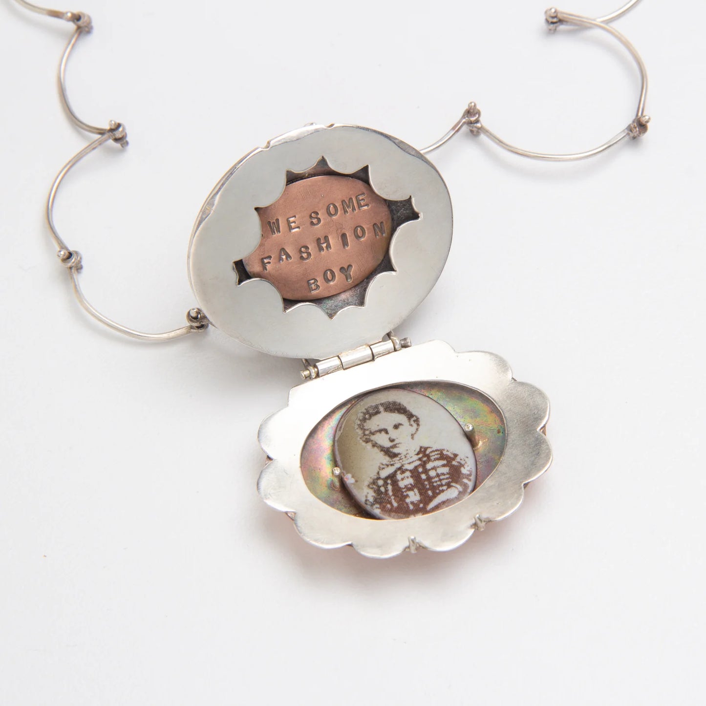 Awesome Fashion Boy Locket Necklace