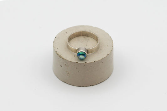 Rainbow Topaz Texture Ring - Deodata Jewelry Design