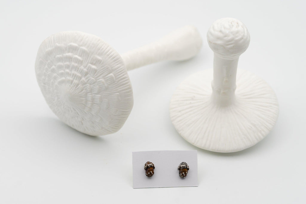 Mushroom Studs - Deodata Jewelry Design