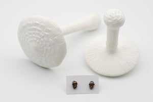 Mushroom Studs - Deodata Jewelry Design