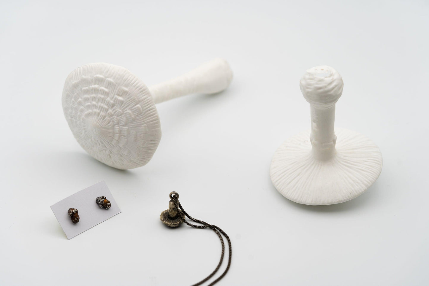 Mushroom Studs - Deodata Jewelry Design